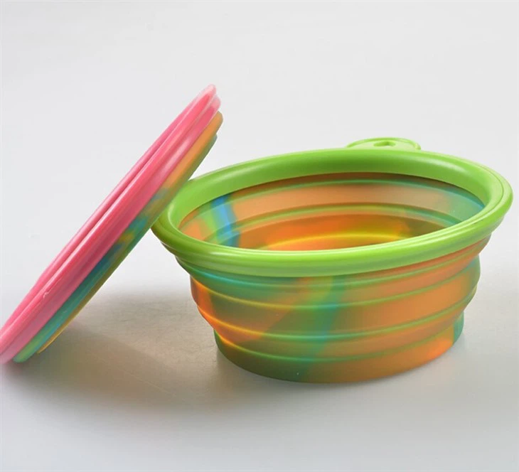 Silicone Cats Foldable Feeding Watering Dish