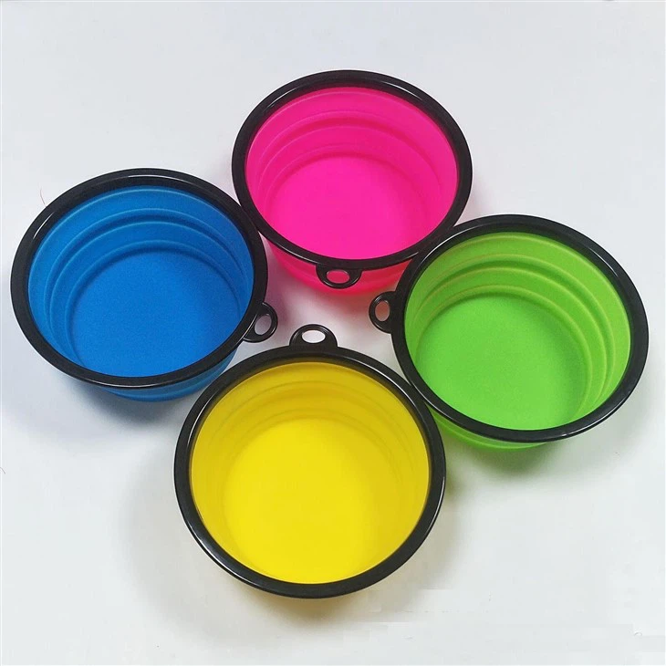 Silicone Cats Foldable Feeding Watering Dish