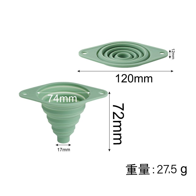 Collapsible Silicone Funnel 4 Collapsible Silicone Funnel 4